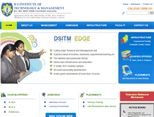 Tablet Screenshot of dsitm.in
